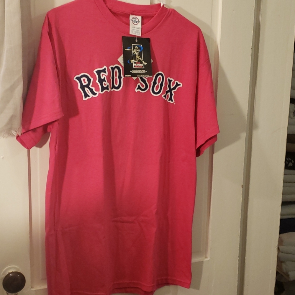 Hot pink Red Sox tshirt mens size L NWT